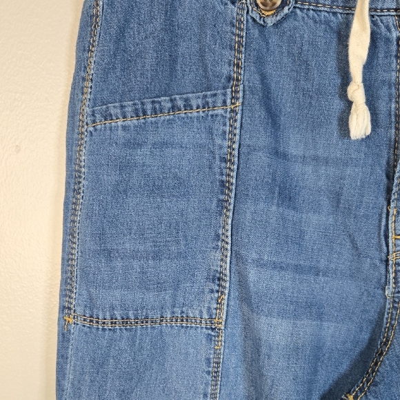 Curve Appeal Women's 6/28 Lightweight Denim Wide Leg Cropped Jeans - Picture 4 of 14